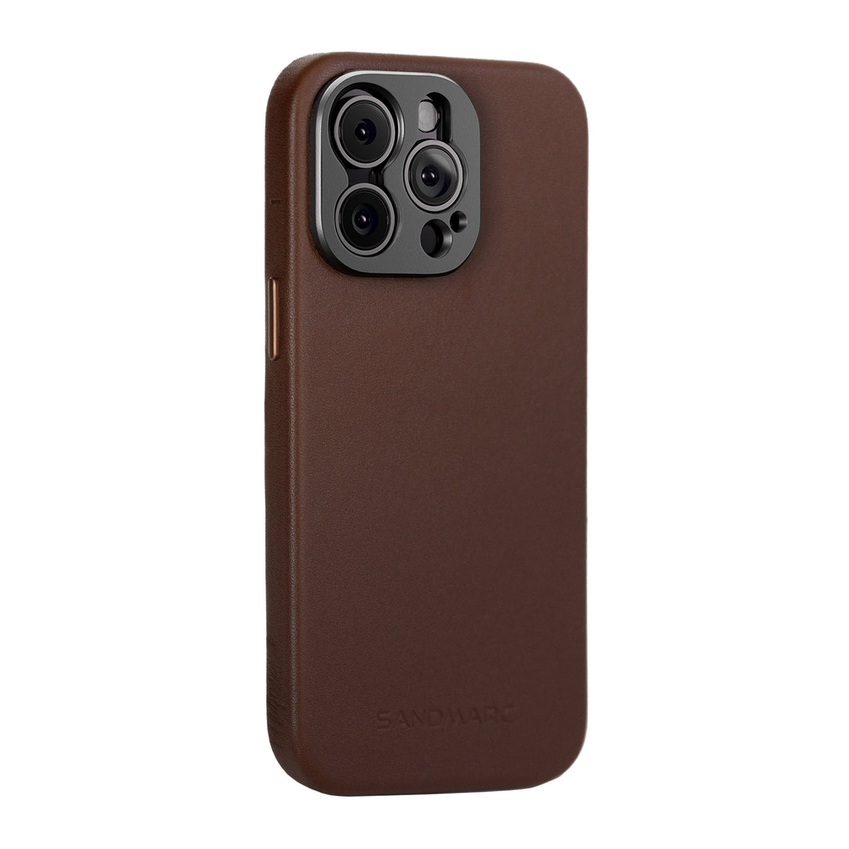 iPhone 15 Pro Max Leather Case - Brown - MagSafe Compatible - SANDMARC