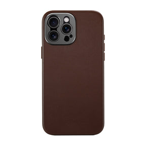 iPhone 15 Pro Max Leather Case - Brown - MagSafe Compatible - SANDMARC