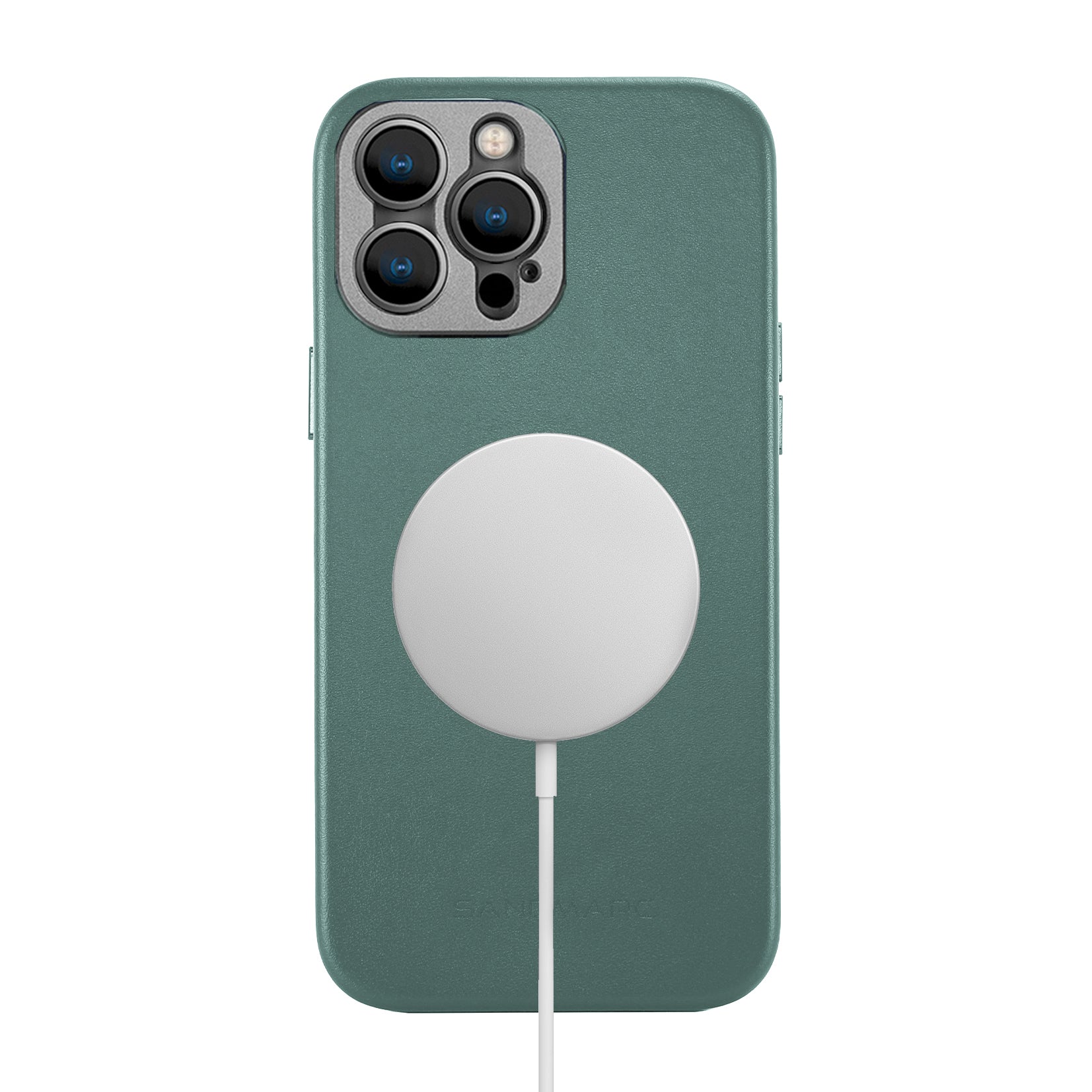 iPhone 14 Pro Leather Case - Teal - MagSafe Compatible - SANDMARC